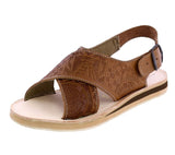 Mens 005 Light Brown Leather  Mexican Huaraches Open Toe