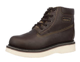 Mens 600RA Brown Work Boots Slip Resistant - Soft Toe