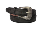 Black #305 Western Cowboy Belt Leather - Removable Buckle