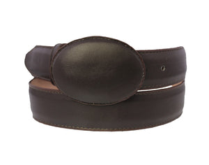 Brown #465 Western Cowboy Belt Leather - Removable Buckle