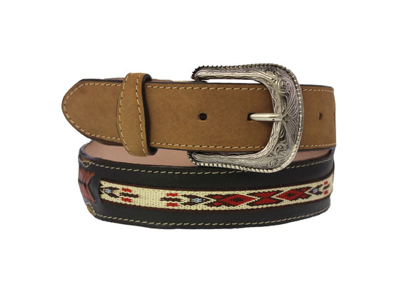 Light Brown #455 Western Cowboy Belt Leather - Removable Buckle