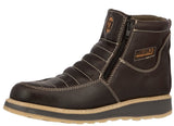 Mens 300W Brown Work Boots Slip Resistant - Soft Toe