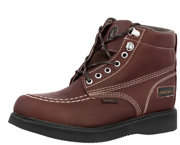 Mens 400RA Burgundy Work Boots Slip Resistant - Soft Toe