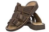 Mens 660 Brown Leather Mexican Huarache Sandals Open Toe