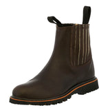 Mens 100TR Brown Work Boots Slip Resistant - Soft Toe