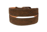 Brown #480 Western Cowboy Belt Leather - Removable Buckle