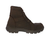 Mens #T500 Brown Tactical Work Boots  Leather - Soft Toe