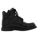 Mens T10RA Black 2 Leather Work Boots Slip Resistant Soft Toe