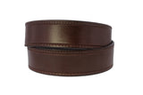 Brown #485 Western Cowboy Belt Wide Leather - Removable Buckle