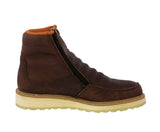 Mens T40W Brown Leather Work Boots Slip Resistant - Soft Toe