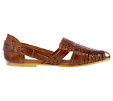 Womens Authentic Huaraches Real Leather Sandals Cognac - #110