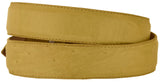 Yellow Western Cowboy Belt Real Ostrich Skin Leather - Rodeo Buckle