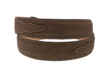 Brown #460 Western Cowboy Belt Leather - Removable Buckle