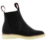 Mens T20RA Black Leather Work Boots Gusset Slip Resistant Soft Toe