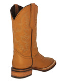 Mens Buttercup Western Wear Leather Cowboy Boots Rodeo - Square Toe