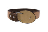 Brown #460 Western Cowboy Belt Leather - Removable Buckle