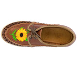 Womens Authentic Huaraches Real Leather Sandals Lace Up Cognac - #91