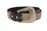 Black #305 Western Cowboy Belt Leather - Removable Buckle