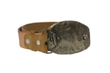 Sand #450 Western Cowboy Belt Leather - Removable Buckle