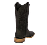 Mens #300N Black Western Boots Classic Leather - Square Toe