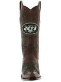 Women's New York Jets NFL Collection Leather Cowboy Boots