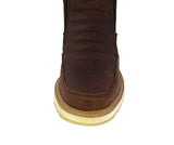 Mens T40W Brown Leather Work Boots Slip Resistant - Soft Toe