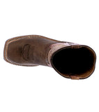 Kids Toddler Western Cowboy Boots Square Toe Cognac - #119