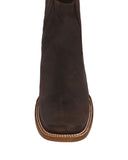 Mens #770 Dark Brown Chelsea Cowboy Boots Leather - Square Toe