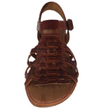 Womens Authentic Huaraches Real Leather Sandals Cognac - #403