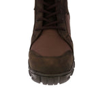 Mens #500 Brown Tactical Work Boots Leather & Fabric - Soft Toe