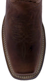 Mens Chedron Western Leather Cowboy Boots - Square Toe