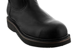 Mens S700RA Black Durable Leather Construction Steel Toe Work Boots