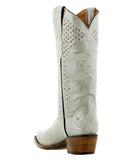 Womens Marfil Off White Wedding Cowboy Boots Rhinestones - Snip Toe