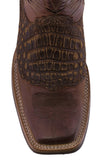 Mens Chedron Western Leather Cowboy Boots Alligator Print - Square Toe